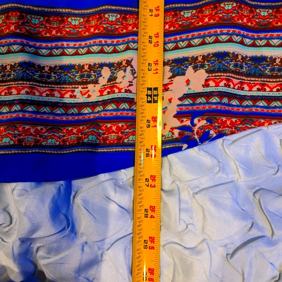 DR2 Red Multicolored sleeveless blouse - L - Picture 4 of 5